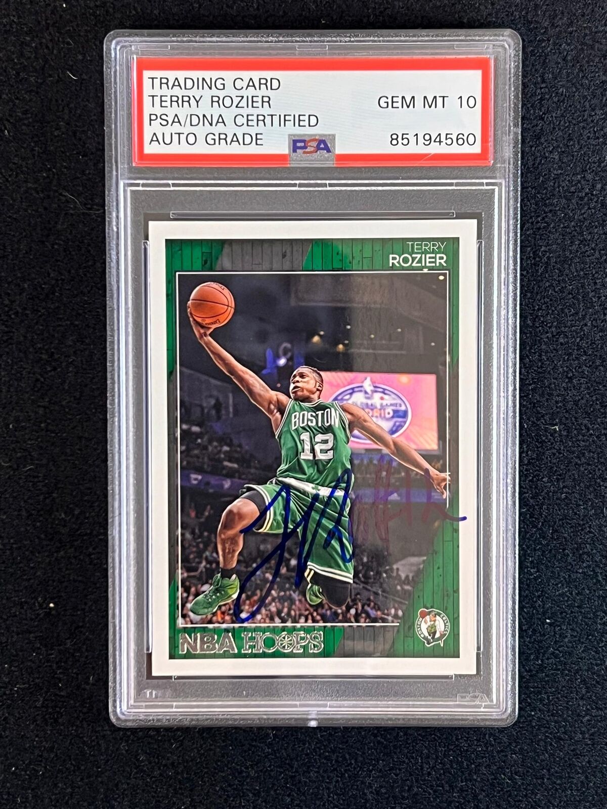 2016-17 Panini NBA Hoops #175 Terry Rozier Signed Card AUTO 10 PSA/DNA Slabbed C