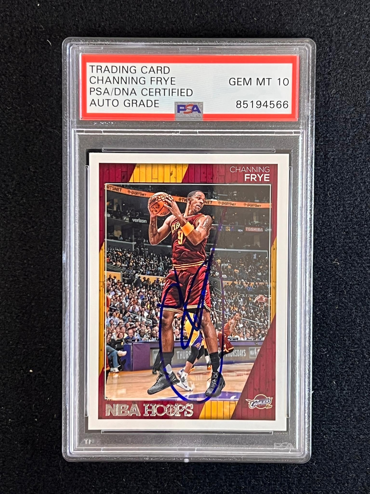 2016-17 Panini NBA Hoops #170 Channing Frye Signed Card AUTO 10 PSA/DNA Slabbed