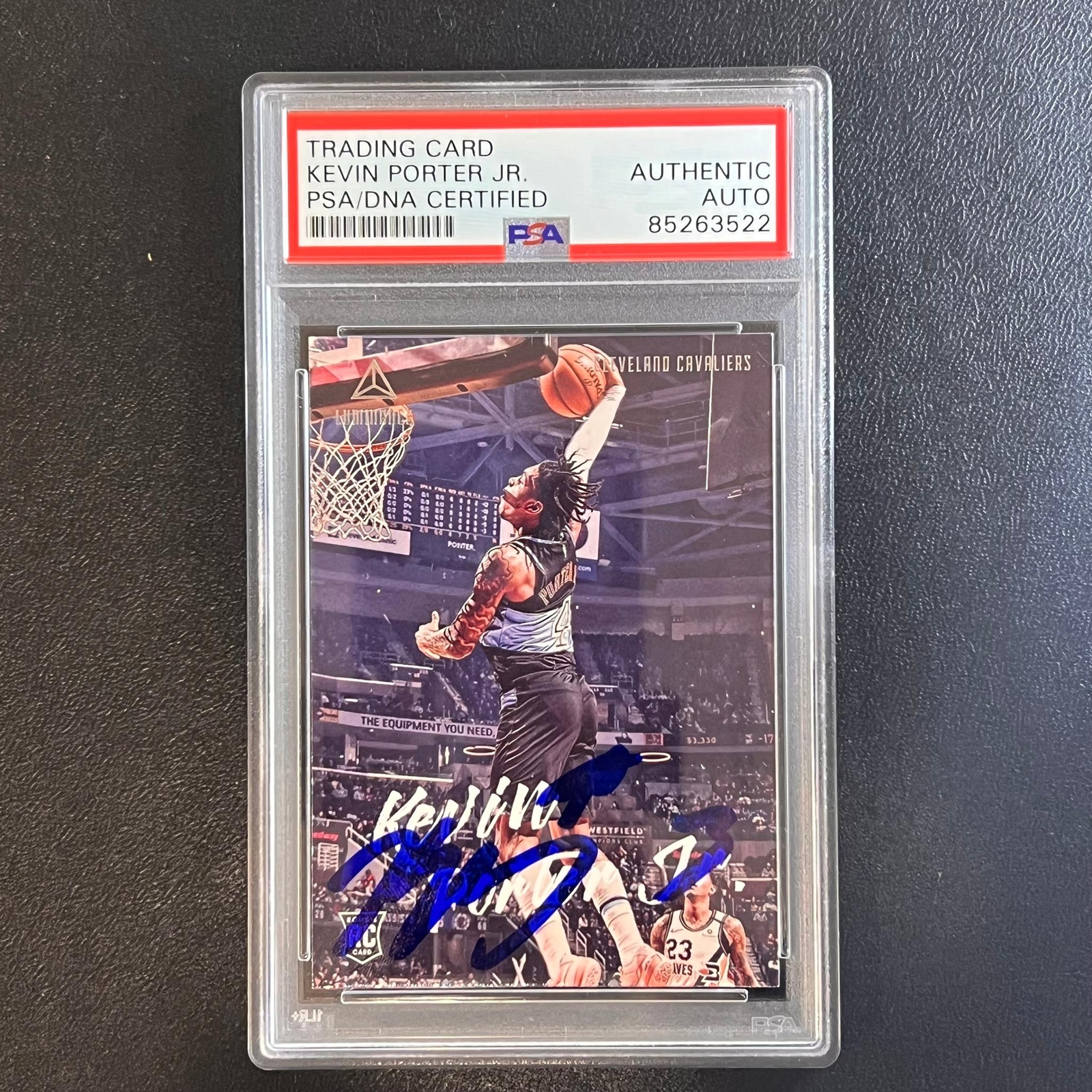 2019-20 Panini Chronicles Luminance #148 Kevin Porter Jr. Signed Card PSA AUTO S