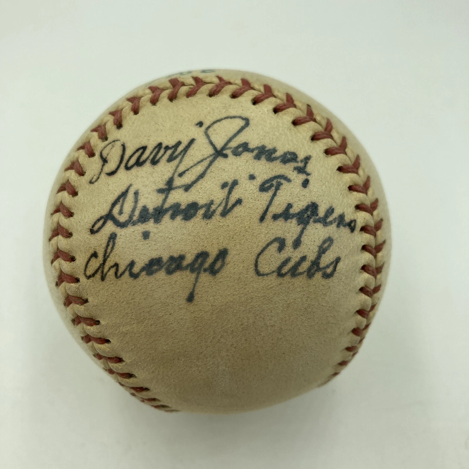Davy Jones Single Signed Baseball T206 