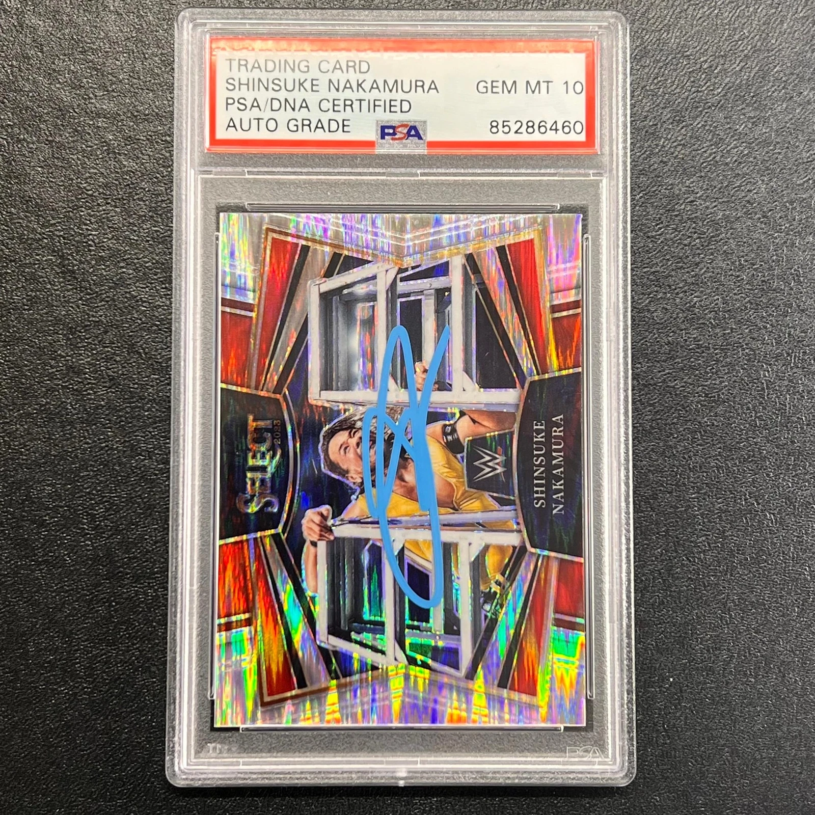 2021 Panini Select Smackdown Chrome #15 Shinsuke Nakamura Signed Card AUTO 10 PS