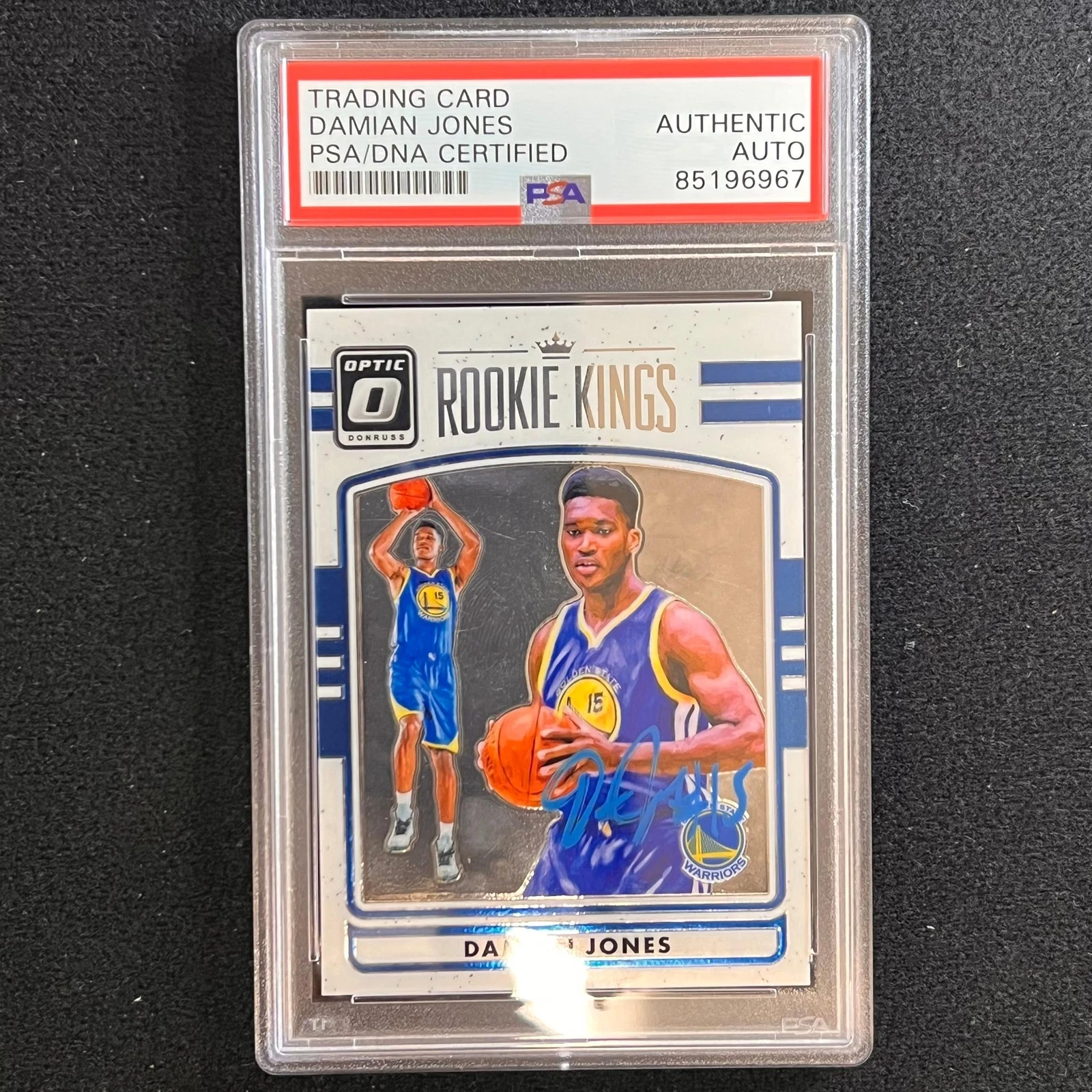 2016-17 Donruss Rookie Kings #25 Damian Jones Signed Card AUTO PSA/DNA Slabbed G