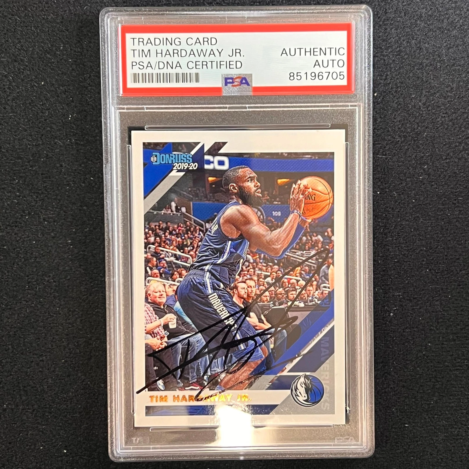 2019-20 Panini Donruss #47 Tim Hardaway Jr. Signed Card AUTO PSA Slabbed Maveric