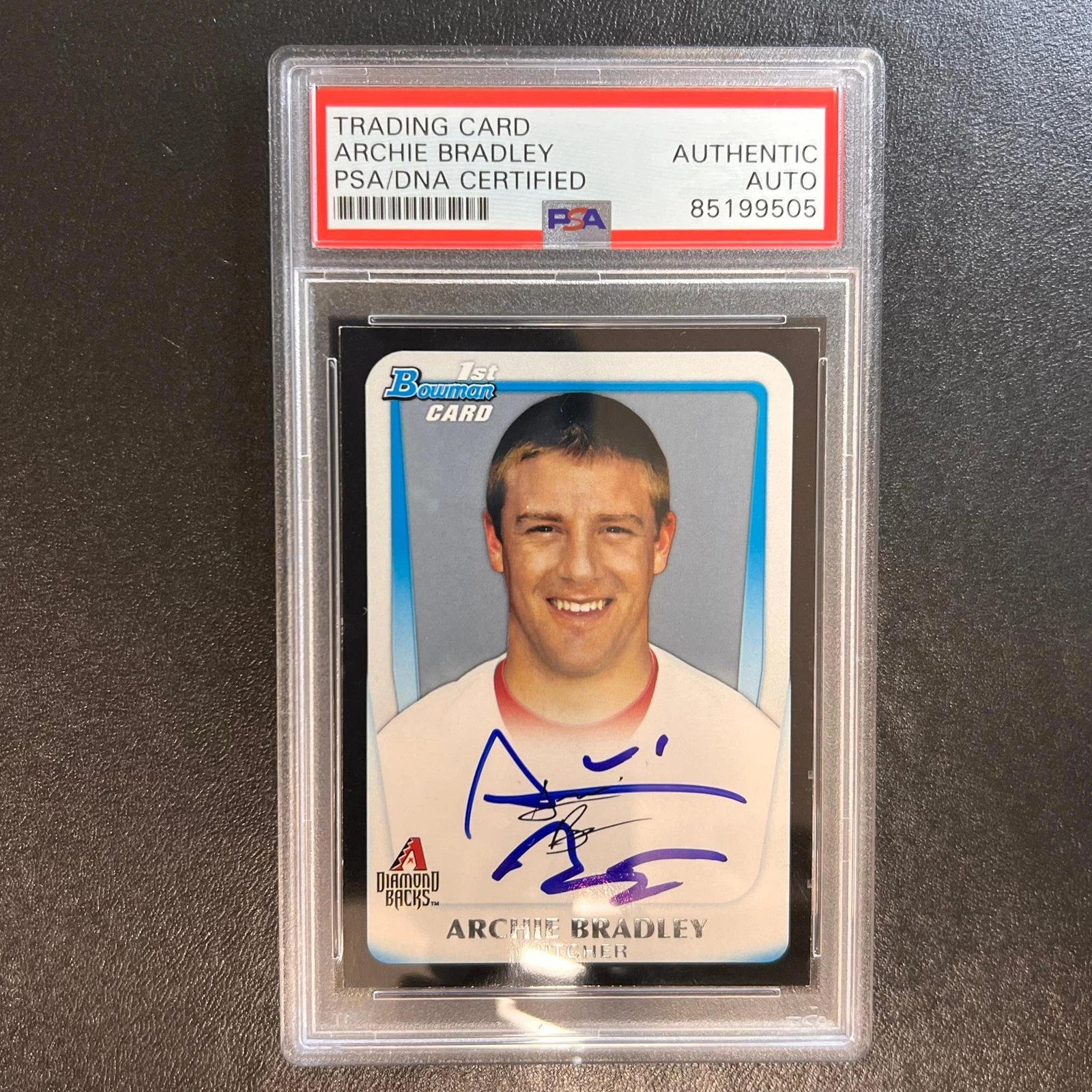 2011 BOWMAN CHROME #BDPP14 Archie Bradley Signed Card PSA Slabbed Auto RC Diamon