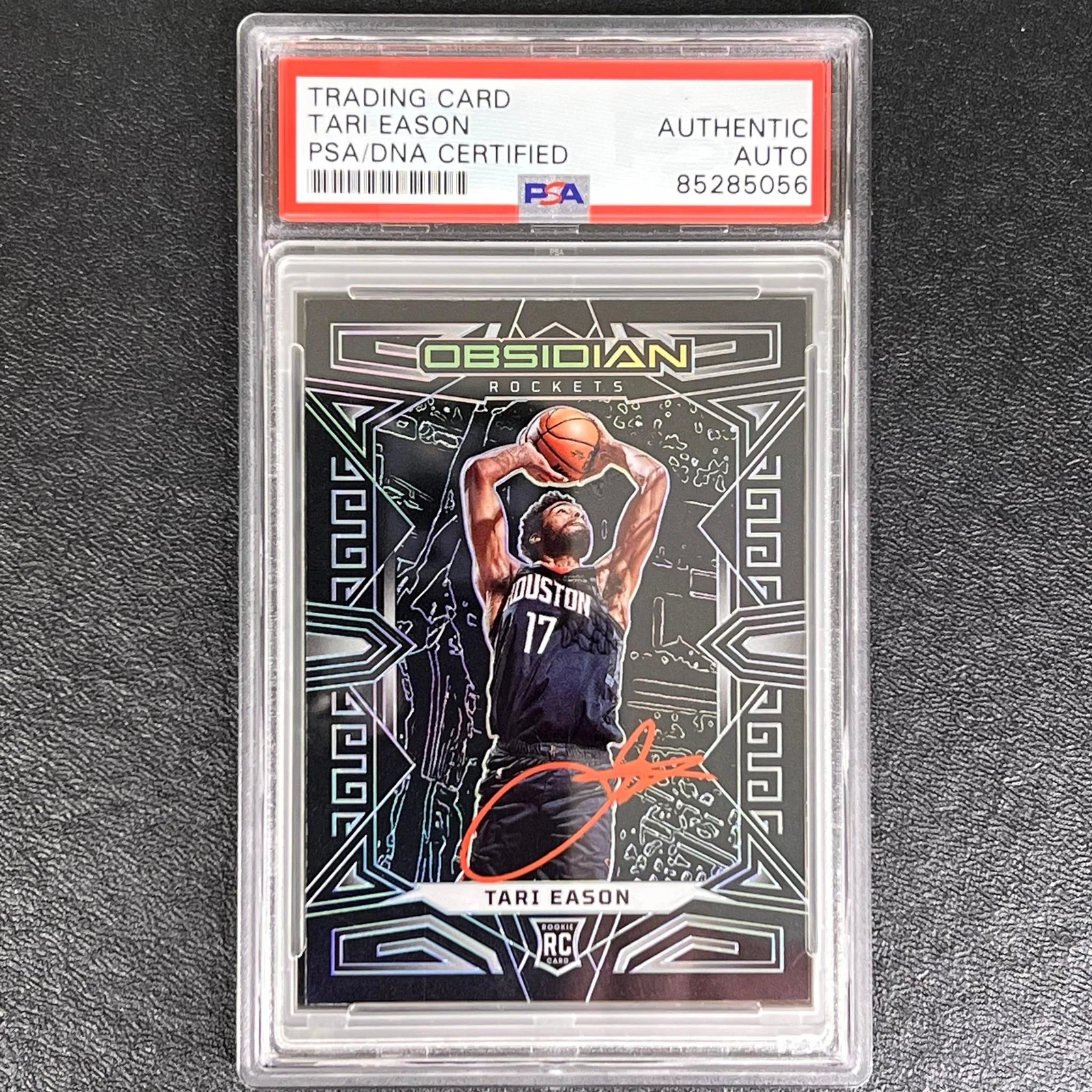 2022-23 Panini Obsidian #190 Tari Eason Signed Card AUTO PSA Slabbed RC Rockets