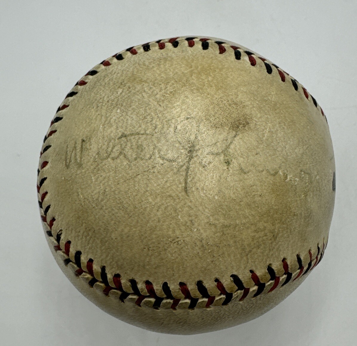 Walter Johnson Signed 1920's Baseball With Beckett COA