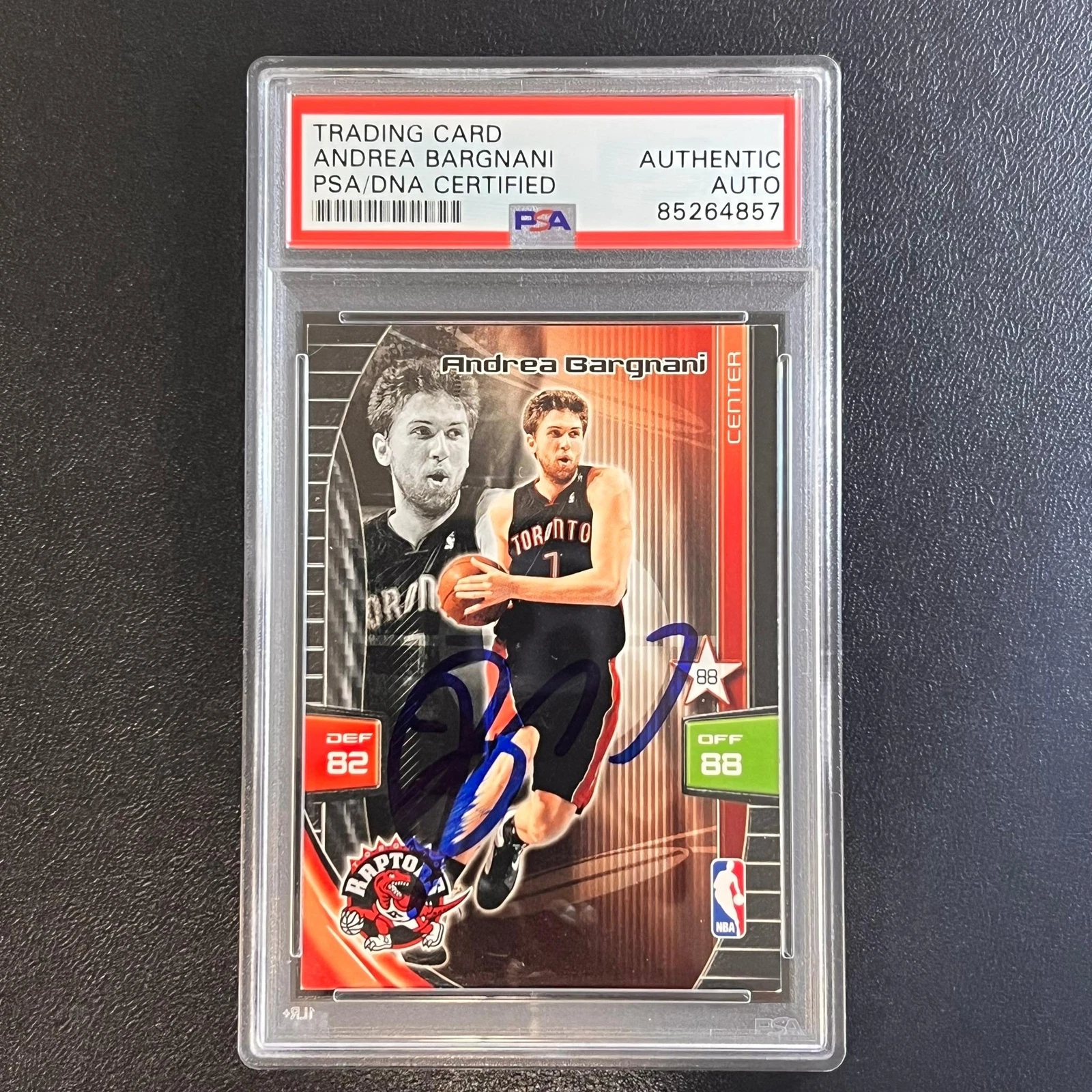 2009-10 Panini ADRENALYN XL Andrea Bargnani Signed Card AUTO PSA/DNA Slabbed Rap