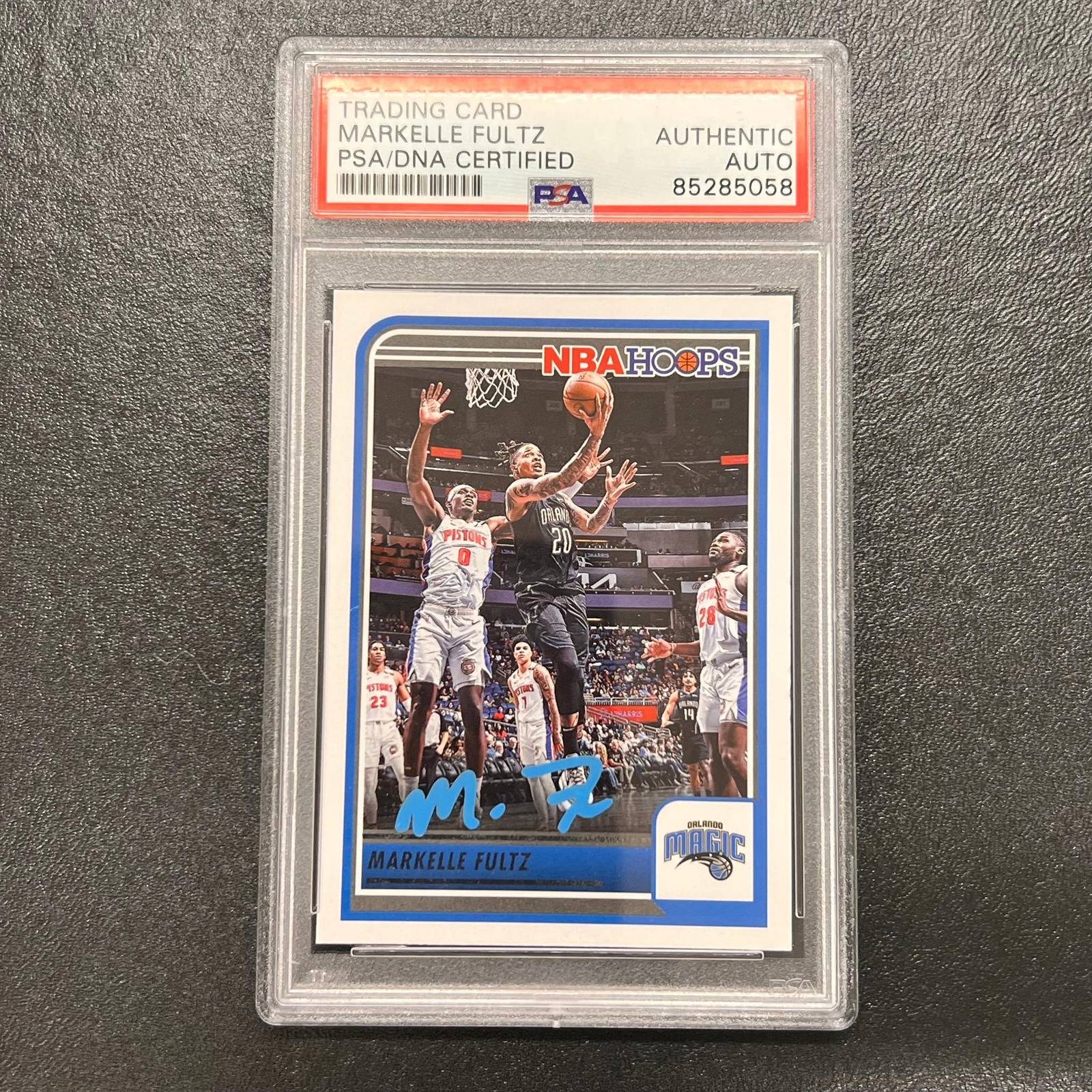 2022-23 Panini Hoops Basketball #9 MARKELLE FULTZ Signed Card AUTO PSA Slabbed M