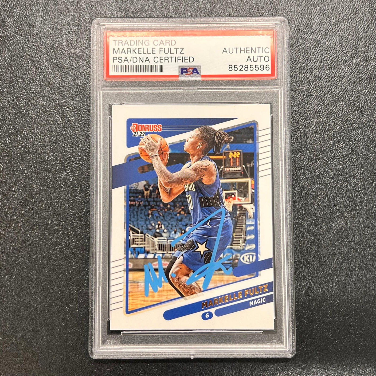 2021-22 Panini Basketball #151 MARKELLE FULTZ Signed Card AUTO PSA Slabbed Magic