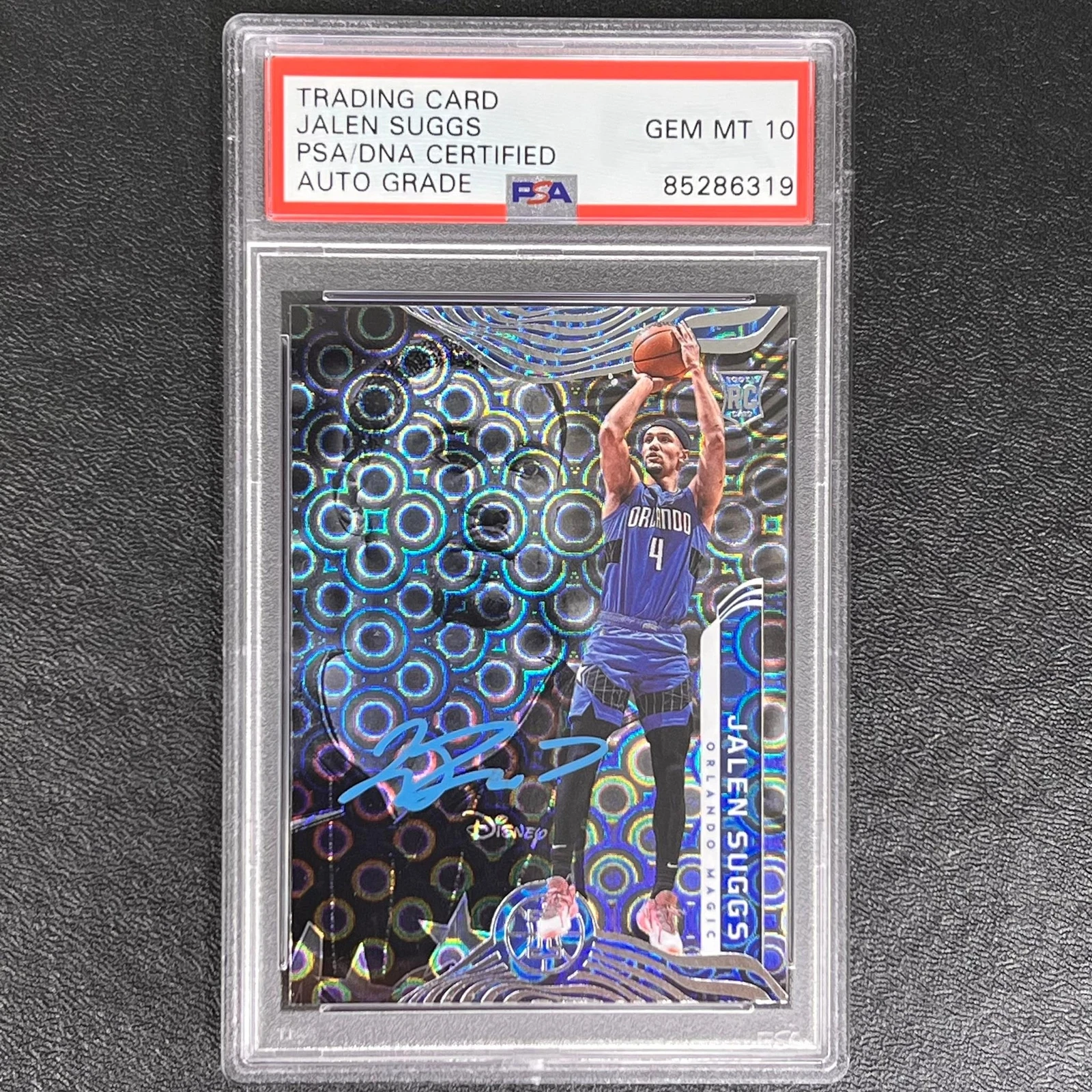 2021-22 Panini Illusions #155 Jalen Suggs Signed Card AUTO PSA/DNA Slabbed AUTO