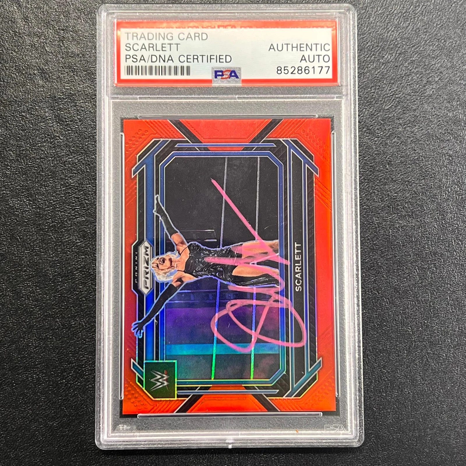 2023 Panini Prizm Smackdown #69 Scarlett Signed Card PSA/DNA Slabbed AUTO WWE