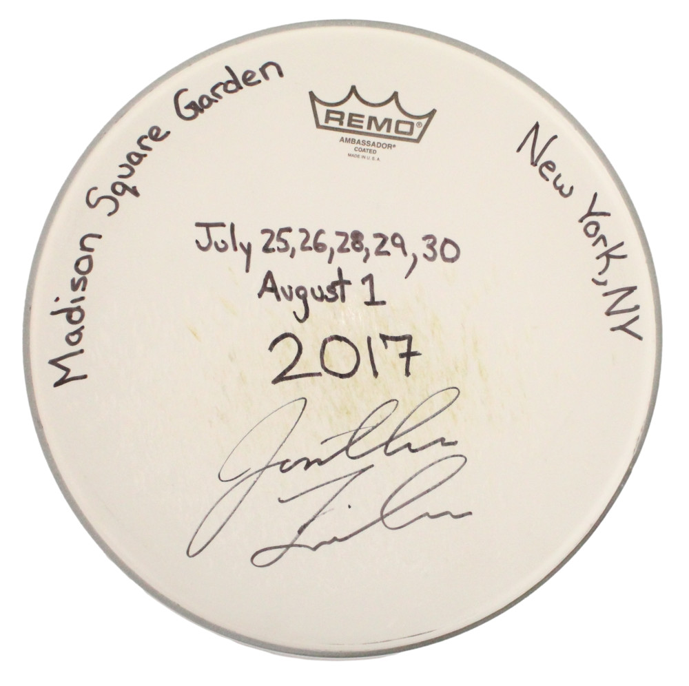 Jon Fishman Phish Signed Autograph Bakers Dozen Stage-Used Drumhead w/ JSA COA