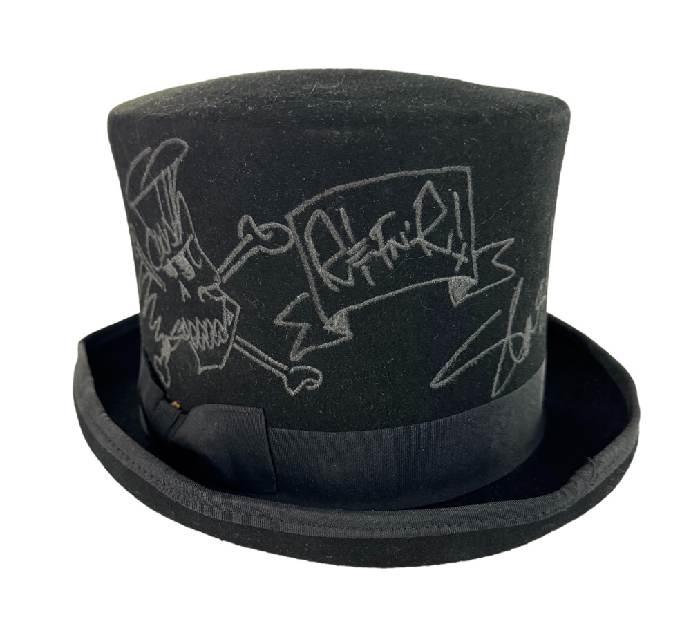 Slash Guns N Roses Signed Autograph Top Hat Amazing Original Art Sketch JSA COA