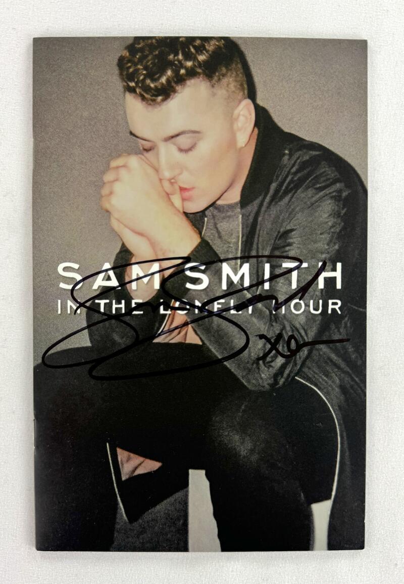 Sam Smith Signed Autograph In the Lonely Hour Booklet - Too Good at Goodbyes