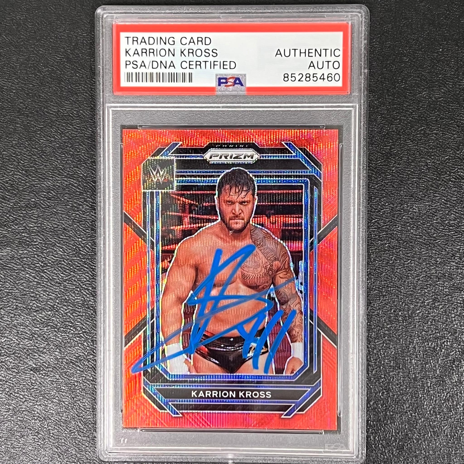 2023 Panini Prizm Smackdown #108 Karrion Kross Signed Card PSA/DNA Slabbed Auto