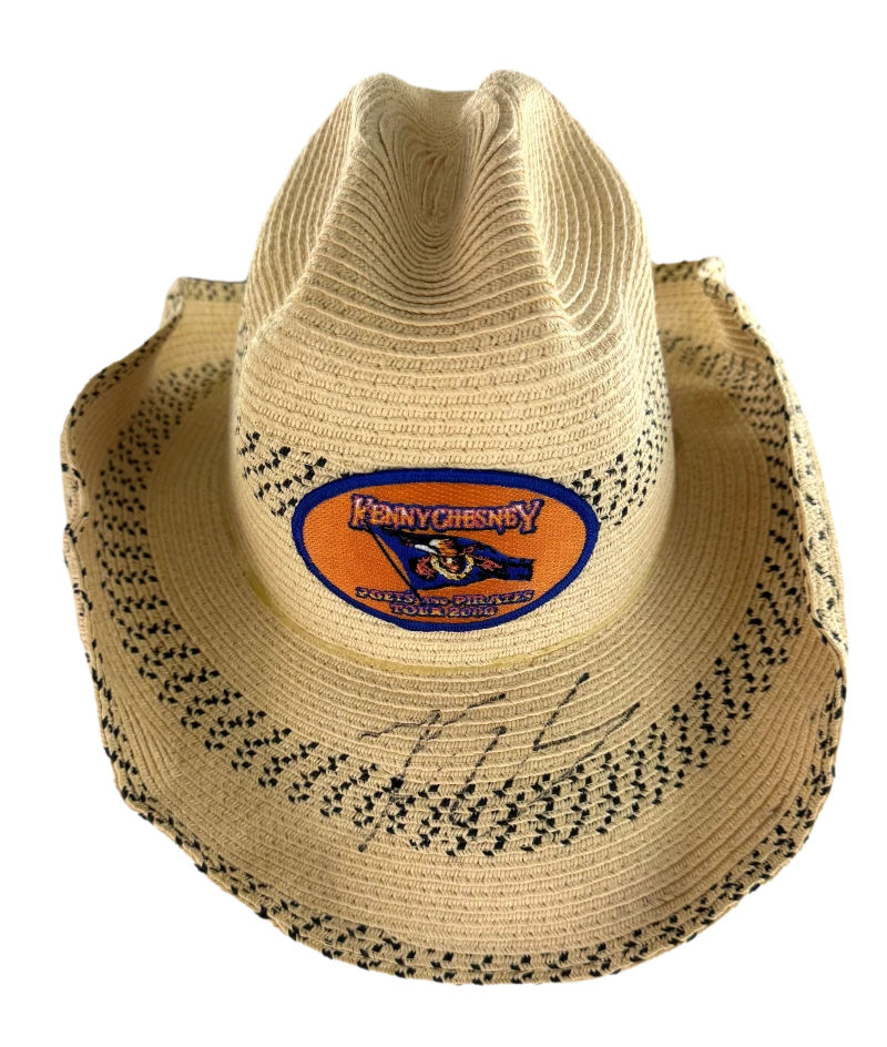 Kenny Chesney Signed Autograph Poets and Pirates Tour Cowboy Hat w/ JSA COA