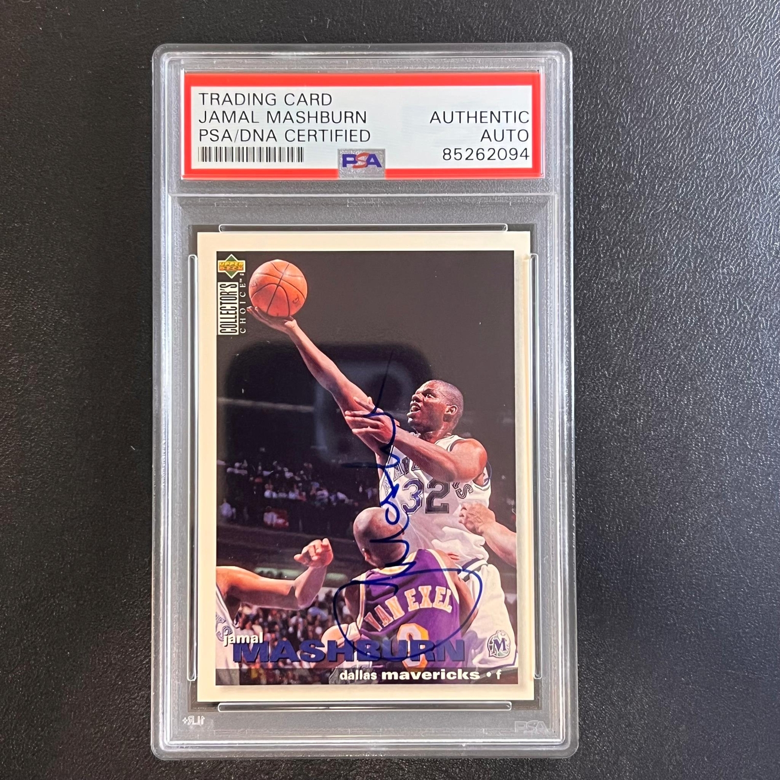 1995 Upper Deck Collector's Choice #307 Jamal Mashburn Signed Card PSA Slabbed M