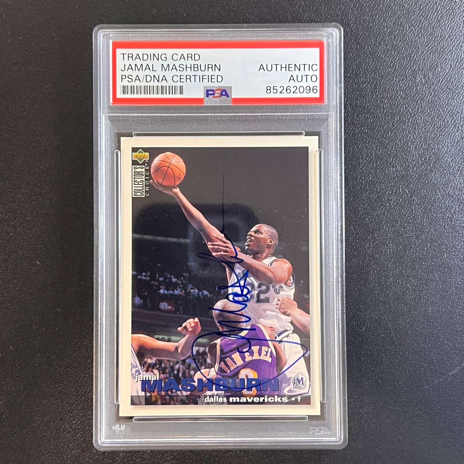 1995 Upper Deck Collector's Choice #307 Jamal Mashburn Signed Card PSA Slabbed M