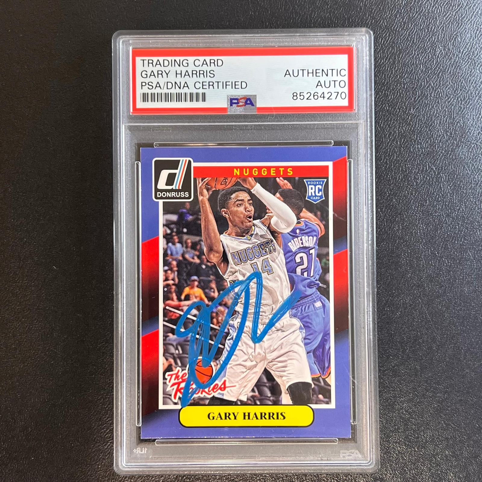 2014-15 Panini Donruss The Rookies #18 Gary Harris Signed AUTO 10 PSA/DNA Slabbe