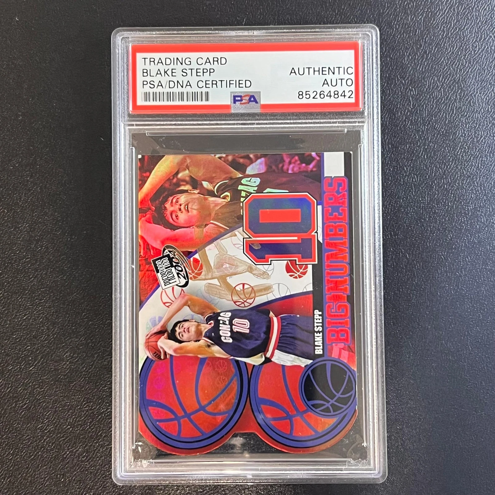 2004-05 PressPass Big Numbers #1/25 Blake Stepp Signed Card AUTO PSA Slabbed Gon