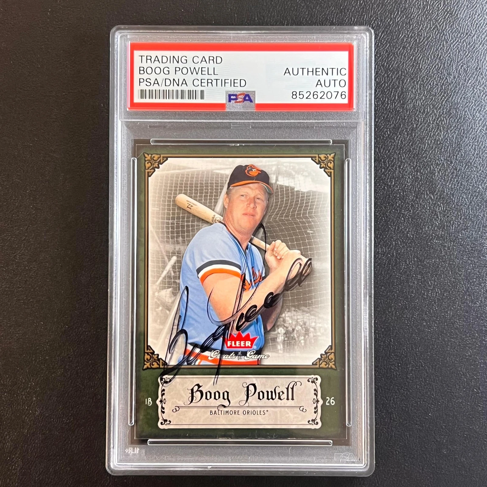 2006 Fleer #15 Boog Powell Signed Card AUTO PSA Slabbed Orioles