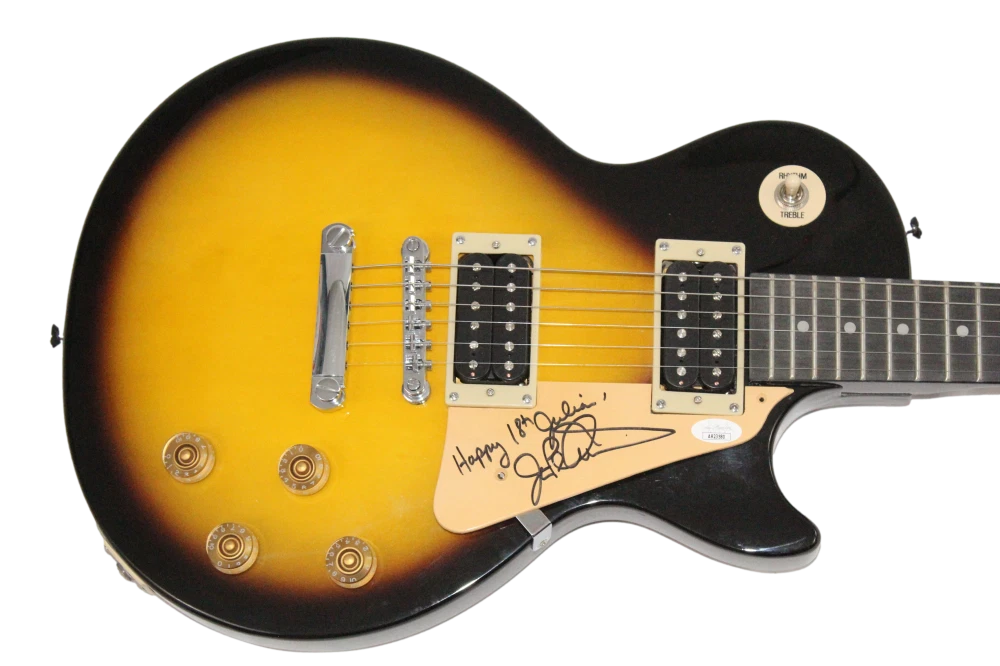 John Petrucci Dream Theatre Signed Autograph Gibson Epiphone Les Paul Guitar JSA