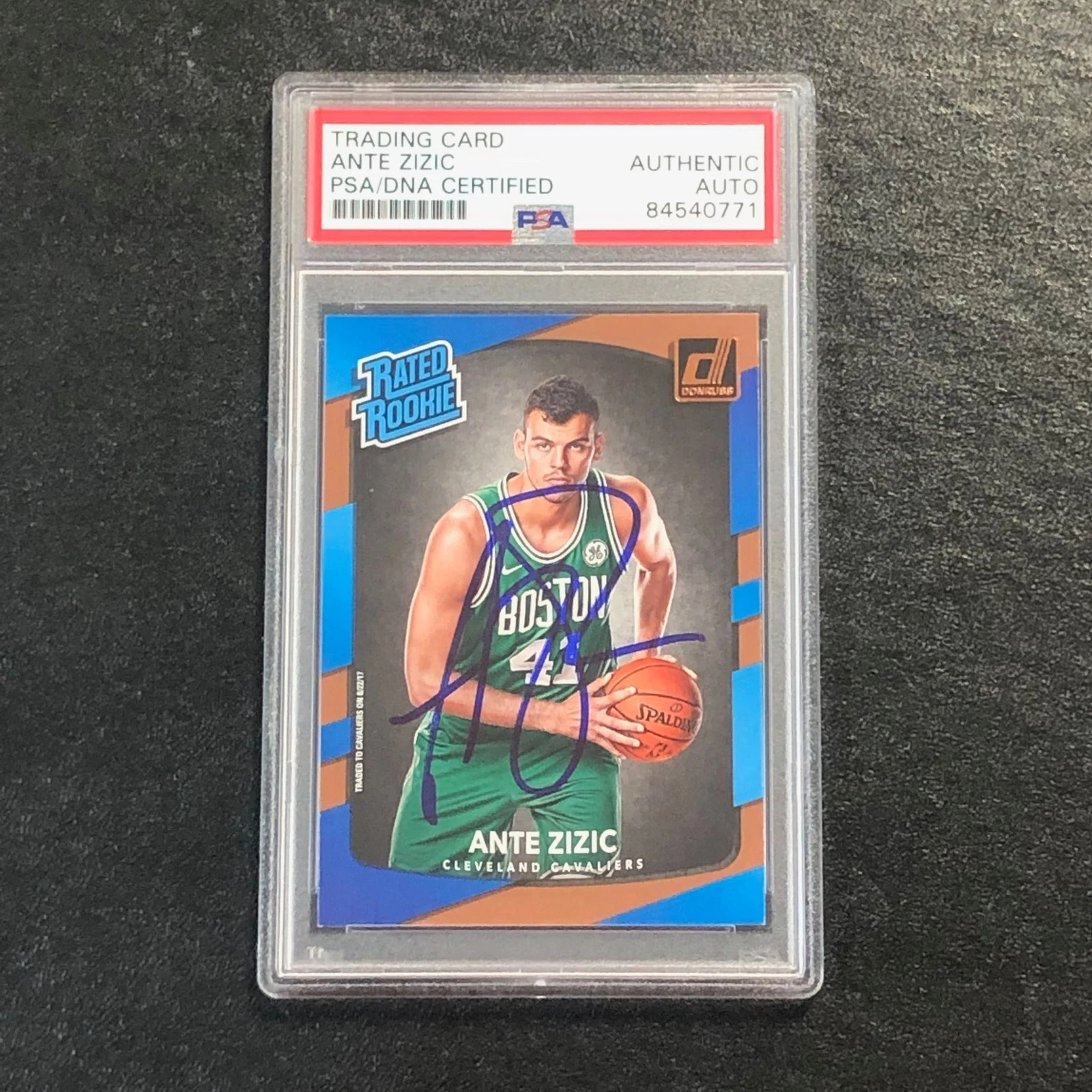2017-18 Donruss Rated Rookie #186 ANTE ZIZIC Signed Card AUTO PSA Slabbed RC Cel