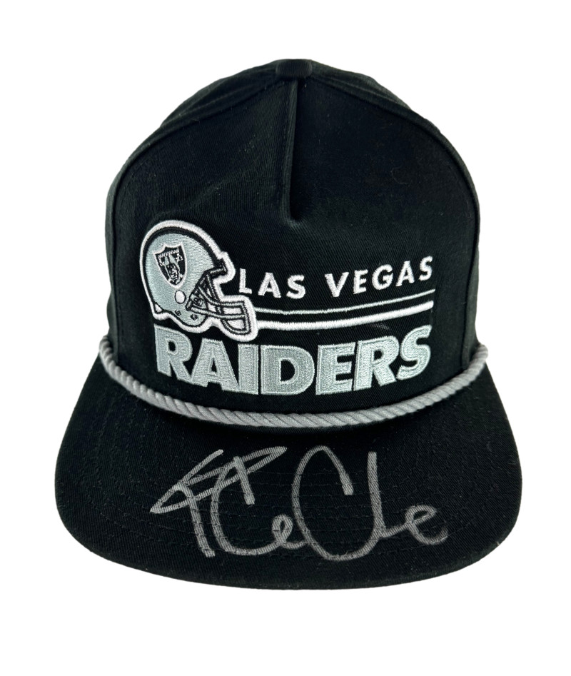 Ice Cube NWA Signed Autograph Las Vegas Raiders Snapback New Era Cap Hat w/ JSA