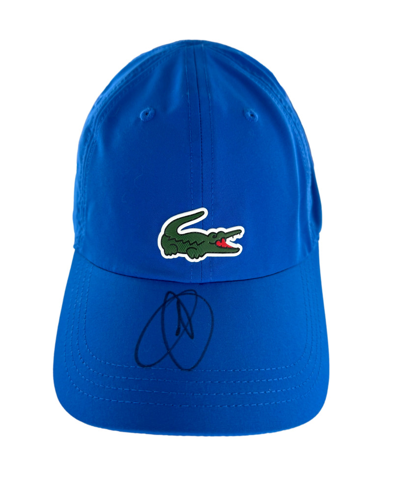 Novak Djokovic Signed Autograph Lacoste Cap Hat - 24x Champion w/ Beckett COA
