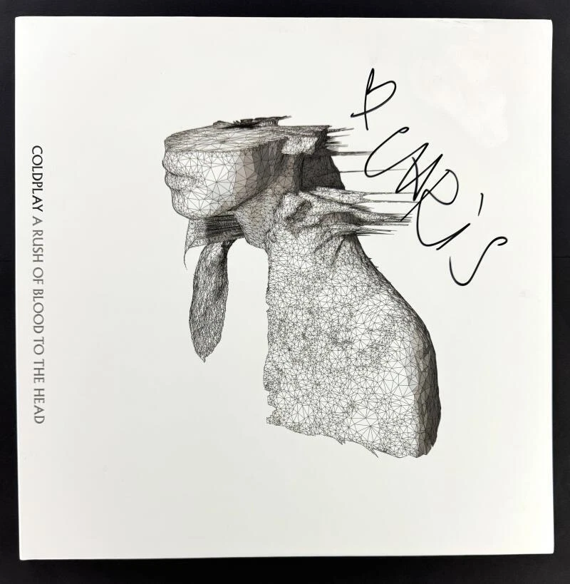 Chris Martin Coldplay Signed Autograph Album Vinyl Record Blood to the Head BAS