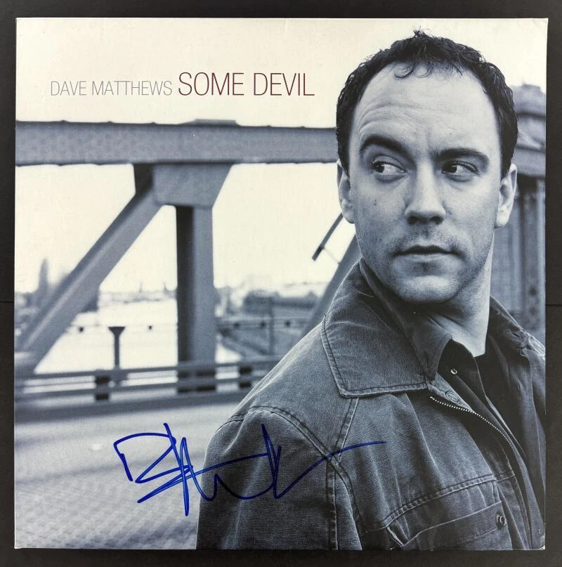 Dave Matthews Signed Autograph Album Vinyl Record - Some Devil w/ Beckett COA