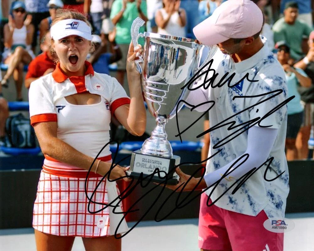 Ben Johns & Anna Leigh Waters Signed Autograph 8x10 Photo - Pickleball Stars PSA