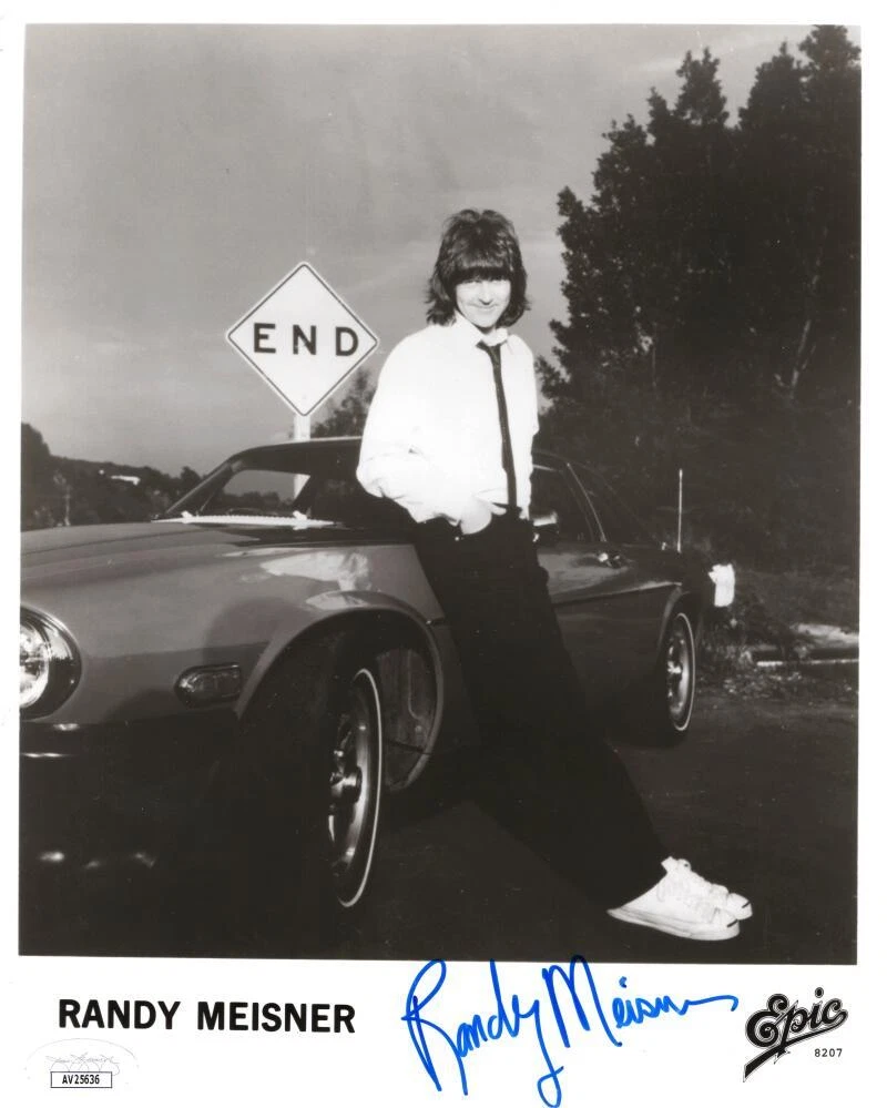 Randy Meisner Eagles Signed Autograph 8x10 Photo - Hotel California w/ JSA COA