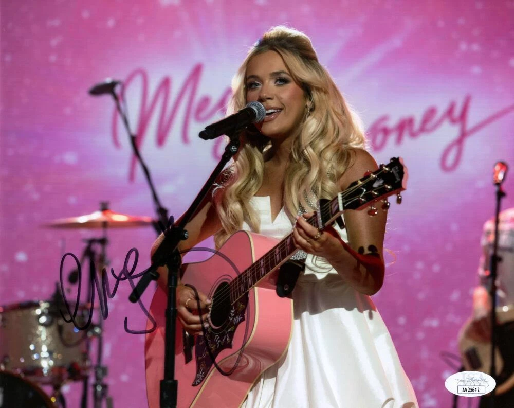 Megan Moroney Signed Autograph 8x10 Photo - Country Music Lucky Am I Okay? JSA
