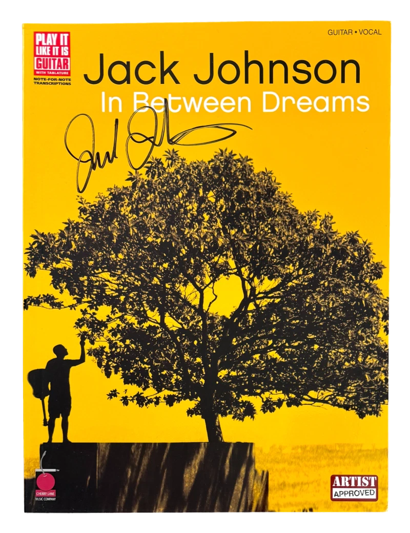 Jack Johnson Signed Autograph Sheet Music Booklet Book In Between Dreams JSA COA