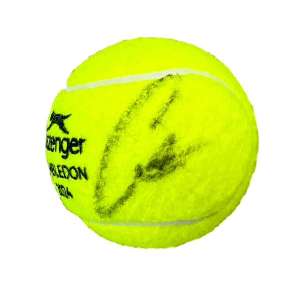 Carlos Alcaraz Signed Autograph 2024 Wimbledon Tennis Ball - Champion w/ Beckett