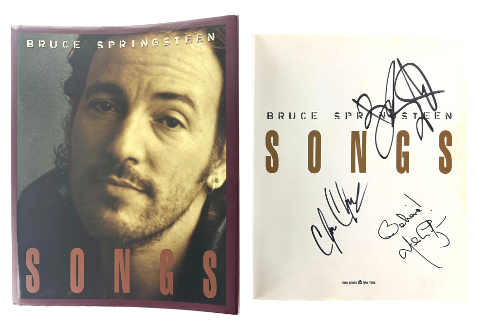 Bruce Springsteen Clarence Clemons & Nils Lofgren Signed Autograph Book JSA COA
