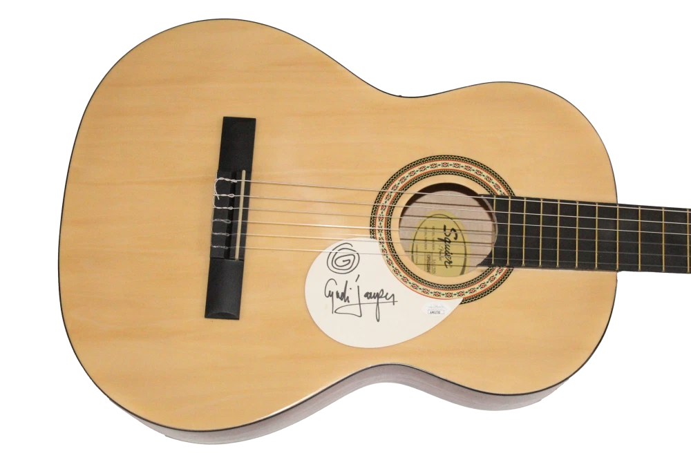 Cyndi Lauper Signed Autograph Fender Acoustic Guitar - She's So Unusual JSA COA