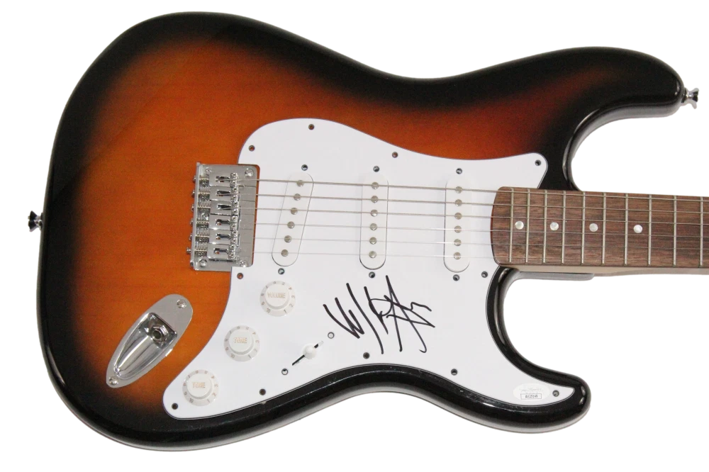 Will I Am Black Eyed Peas Signed Autograph Fender Electric Guitar w/ JSA COA