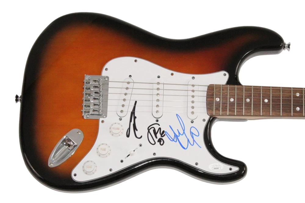 Mike McCready Matt Cameron Stone Signed Autograph Fender Guitar - Pearl Jam JSA