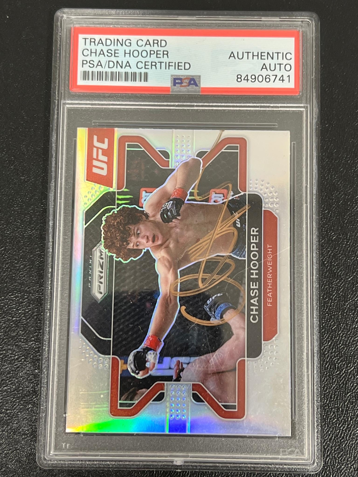 2022 Panini Prizm #97 Chase Hooper Signed Card AUTO PSA Slabbed UFC
