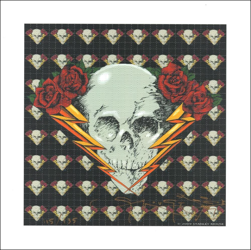 Stanley Mouse Grateful Dead Signed Autograph 10x10 Blotter Art w/ Beckett COA