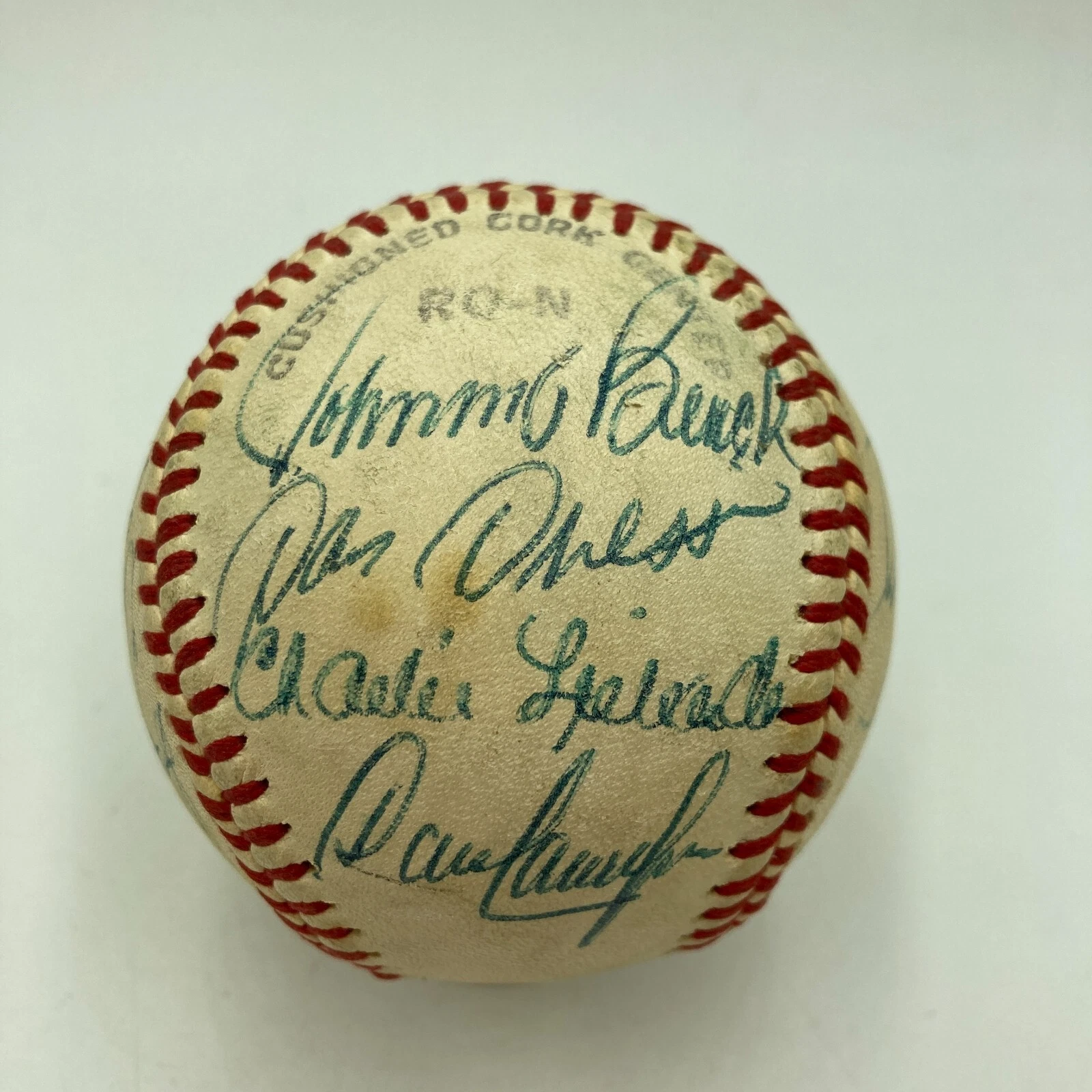 1981 Cincinnati Reds Team Signed National League Baseball Johnny Bench JSA COA