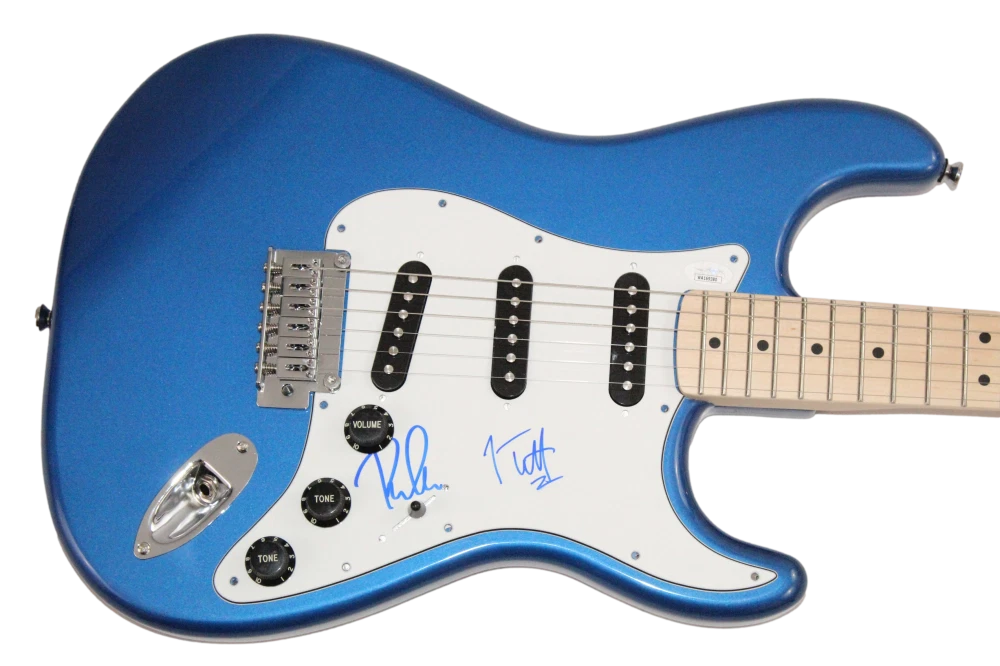 Phil Collen & Joe Elliott Signed Autograph Fender Guitar - Def Leppard JSA COA