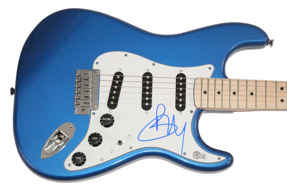 Boy George Culture Club Signed Autograph Blue Stratocaster Guitar w/ Beckett COA