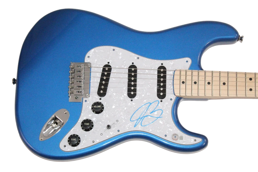 Joe Bonamassa Signed Autograph Full Size Blue Stratocaster Guitar w/ Beckett COA