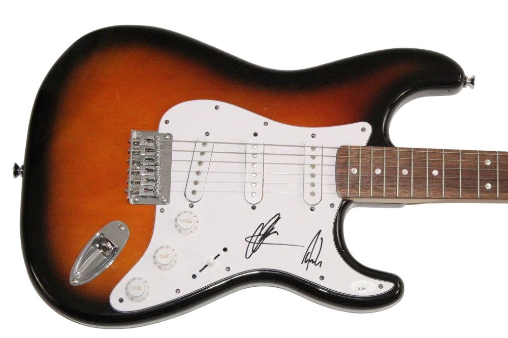 Opeth Band x2 Signed Autograph Fender Electric Guitar - Fredrik & Mikael JSA COA