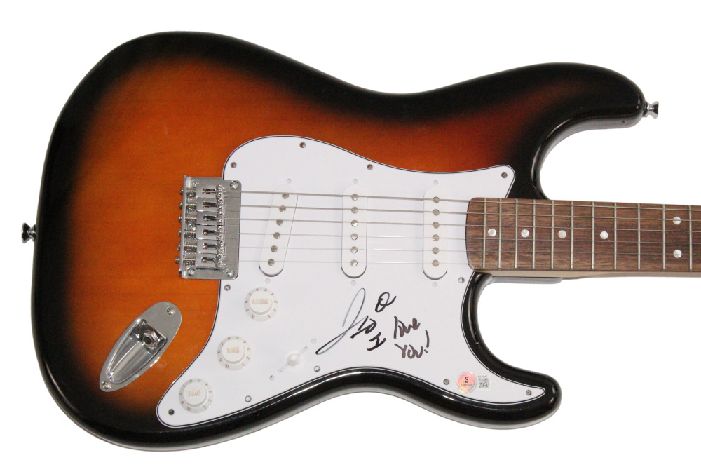 Teddy Swims Signed Autograph Fender Electric Guitar w/ I Love You - Beckett COA
