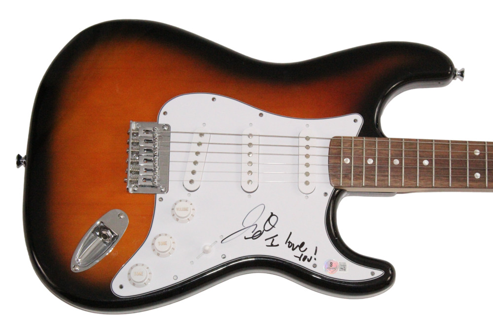 Teddy Swims Signed Autograph Fender Electric Guitar Lose Control w/ Beckett COA