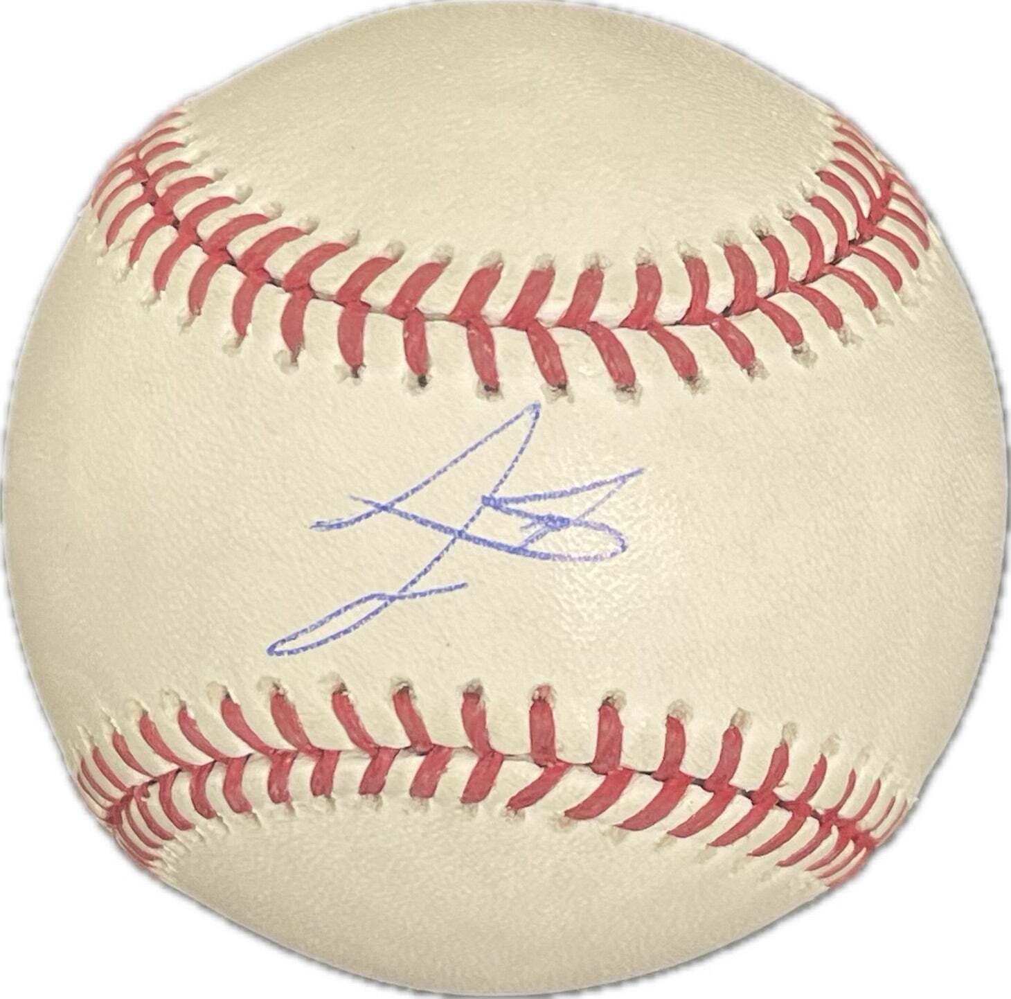 Tre Morgan signed Rawlings MLB baseball Tristar Autographed